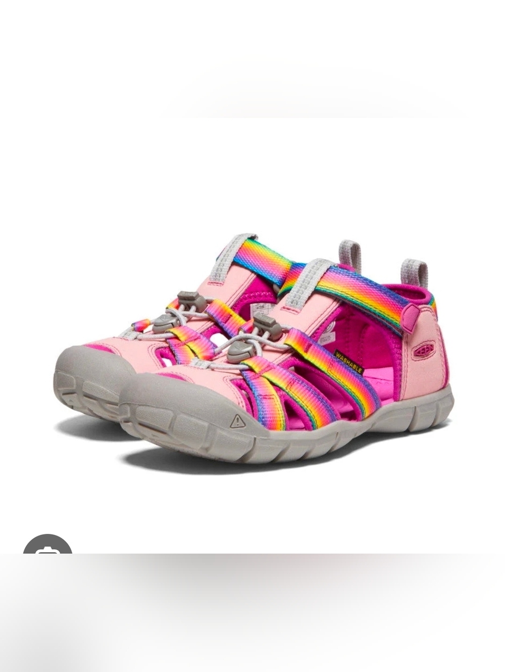 Keen Kids Pink Rainbow-Strap Sandal